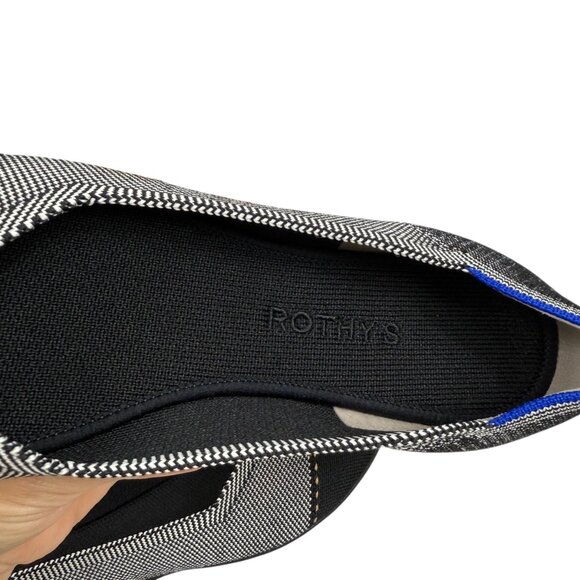 Rothy’s “the flat” Grey Mist Captoe Slip on Ballet Flats women\'s size 9